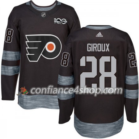 Adidas Maillot de Hockey Philadelphia Flyers Claude Giroux 28 1917-2017 100th Anniversary Noir Authentic - Homme